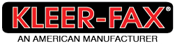 Kleer-Fax an American Manufatutuer logo