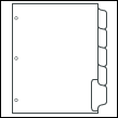 5 tabs, reverse, 3H SKU:03203