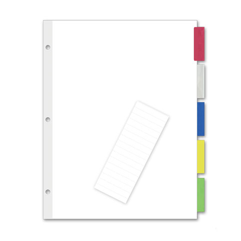 Insertable index, 5 tabs, color SKU:05119