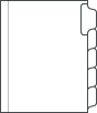 Index System, 5 tab SKU:23056