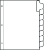 Index System, 8 tab SKU:23058