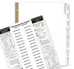 Insertable, 8 tab, clear SKU:33008