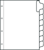 Index System, A4, 8 tab SKU:33058