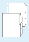 Kleer-Fax 3 Tab Paper Label Index System