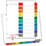 TOC Index, 10 tab colors SKU:71910
