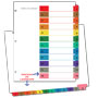 TOC Index, 12 tab colors SKU:71912
