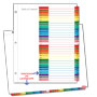 TOC Index, 31 tab colors SKU:71931