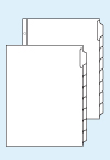 Kleer-Fax 8 Tab Paper Label Index System