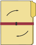 Bundle Band shown around file