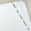 Blanks, 5 tab, assorted colors SKU:88515