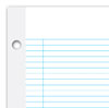 Ruled filler paper, 11 inch x 8 1/2 inch  SKU:20995