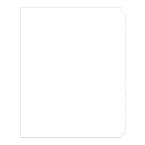 81188 Avery Style Legal Divider Letter Size Side Tab Blank