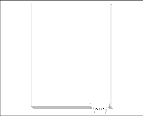91157 Allstate ED11R Style Legal Divider Letter Size Bottom Tab Exhibit R