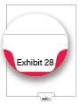 91328 Allstate EDB11-28 Style Legal Divider Letter Size Bottom Tab Exhibit 28