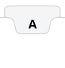 Letter size Bottom tabs