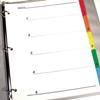TOC Index, 5 tab colors SKU:41905