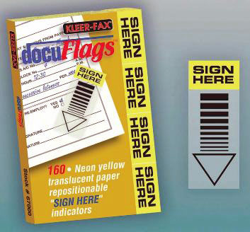 Flags, Sign Here SKU:67000
