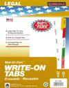 Write on tabs, 5 white SKU:23005