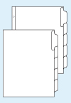 Kleer-Fax 5 Tab Paper Label System