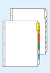 Kleer-Fax 8 Tab Clear Label Index System