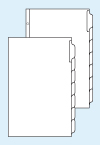 Kleer-Fax A4 Size 8 Tabs Label Index System