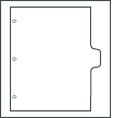 34412 5 Copier Tab 3 Punched 3 Holes