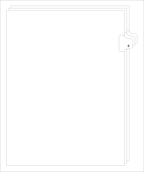 80005 Avery 01405 Style Legal Divider Letter Size Side Tab E