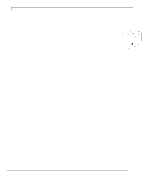 81114 Avery 11914 Style Legal Divider Letter Size Side Tab 4