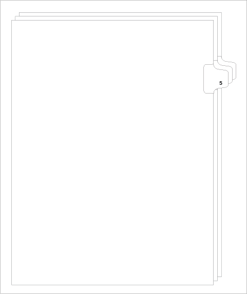 81115 Avery 11915 Style Legal Divider Letter Size Side Tab 5