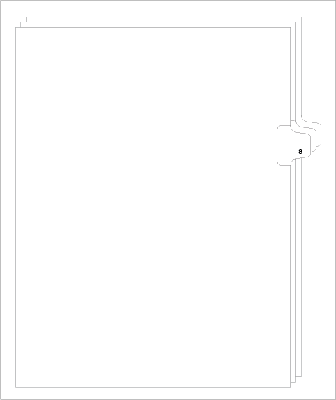 81118 Avery 11918 Style Legal Divider Letter Size Side Tab 8