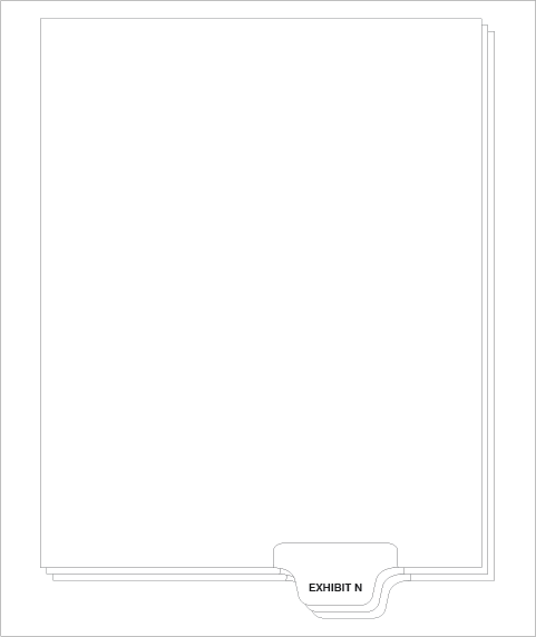 81153 Avery 12387 Style Legal Divider Letter Size Bottom Tab EXHIBIT N