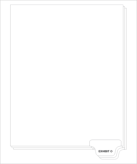 81154 Avery 12388 Style Legal Divider Letter Size Bottom Tab EXHIBIT O