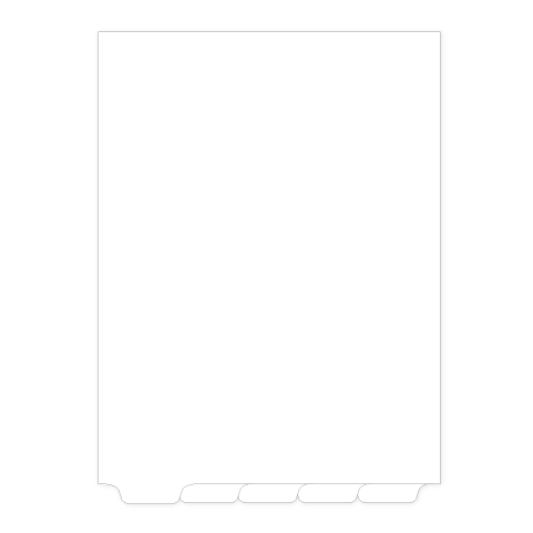81177 Avery Style Legal Divider Letter Size Bottom Tab Blank