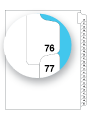 81197 Avery 11397 Style Legal Divider Letter Size Side Tab 76-100