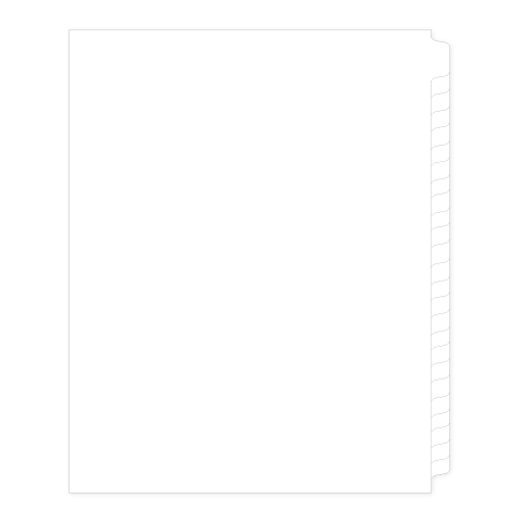 81199 Avery 11959 Style Legal Divider Letter Size Side Tab Blank