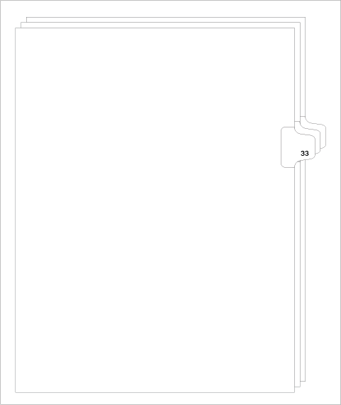 82233 Avery 01033 Style Legal Divider Letter Size Side Tab 33