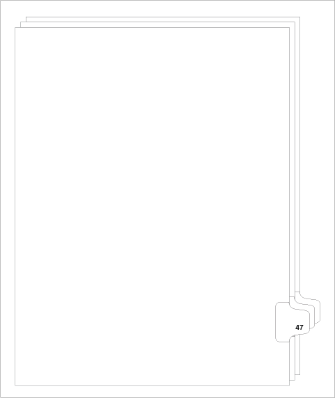 82247 Avery 01047 Style Legal Divider Letter Size Side Tab 47