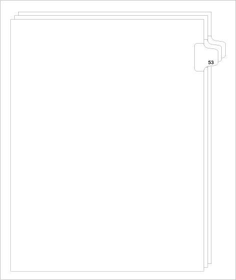 82253 Avery 01053 Style Legal Divider Letter Size Side Tab 53