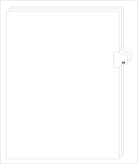 82258 Avery 01058 Style Legal Divider Letter Size Side Tab 58