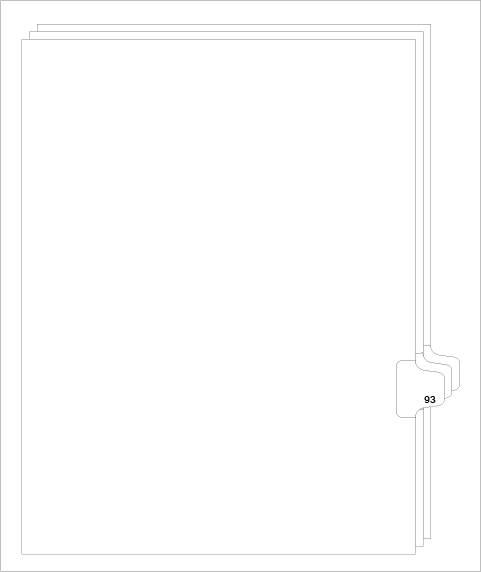 82293 Avery 01093 Style Legal Divider Letter Size Side Tab 93