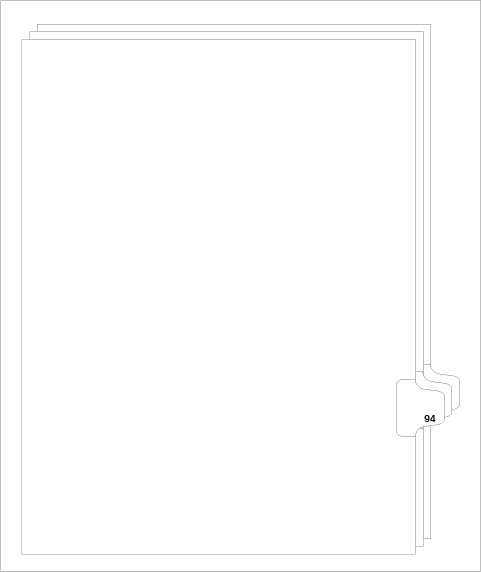 82294 Avery 01094 Style Legal Divider Letter Size Side Tab 94