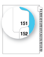 83151 Avery 01336 Style Legal Divider Letter Size Side Tab 151-175