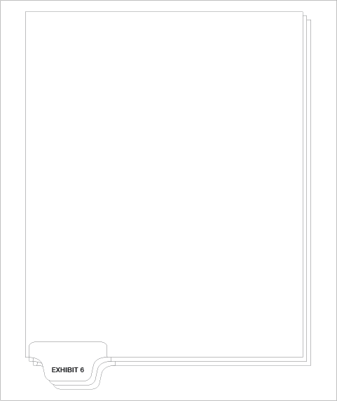 84146 Avery Style Legal Divider Letter Size Bottom Tab EXHIBIT 6