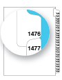 87620 Avery Style Legal Divider Letter Size Side Tab 1476-1500