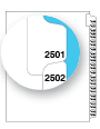 87661 Avery Style Legal Divider Letter Size Side Tab 2501-2525