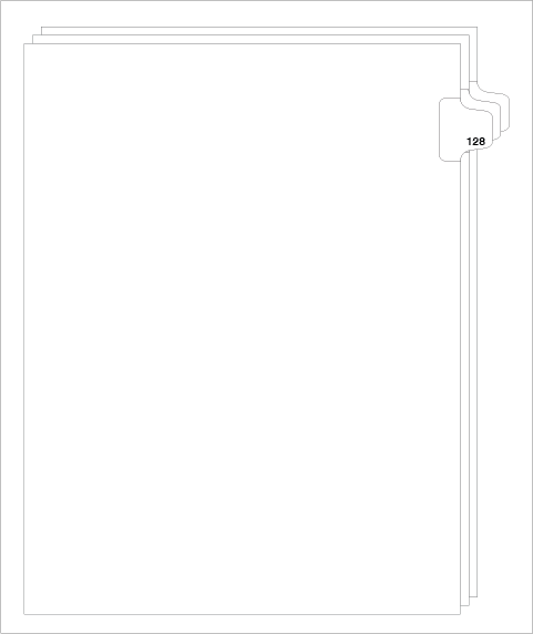 88128 Avery 82344 Style Legal Divider Letter Size Side Tab 128