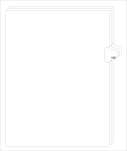 88133 Avery 82349 Style Legal Divider Letter Size Side Tab 133