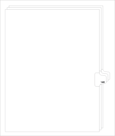 88140 Avery 82356 Style Legal Divider Letter Size Side Tab 140