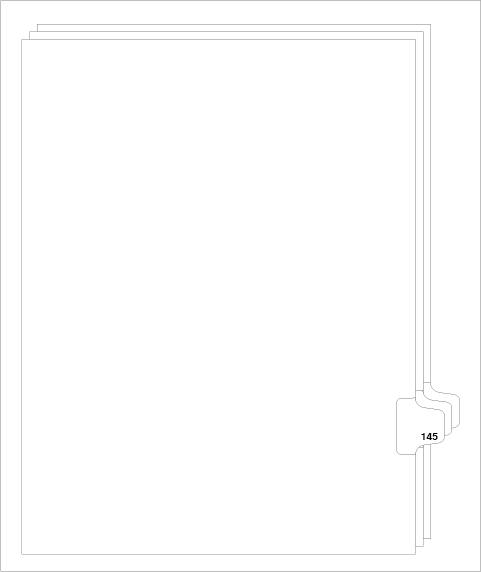 88145 Avery 82361 Style Legal Divider Letter Size Side Tab 145