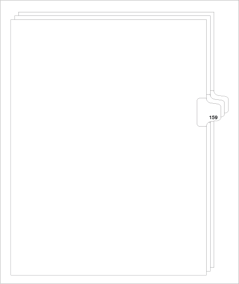 88159 Avery 82375 Style Legal Divider Letter Size Side Tab 159